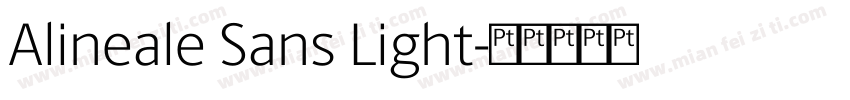 Alineale Sans Light字体转换